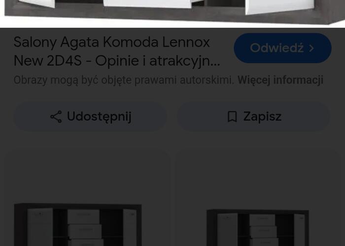 Grajewo ogłoszenia: Sprzedam komodę z szufladami i drzwiami firmy Lenox,wybarwienie...